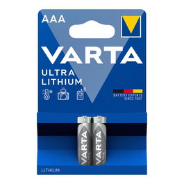 Varta Ultra Lithium Pile AAA LR03 1.5V - Blister de 2 Unités Ø10,5x44,5mm