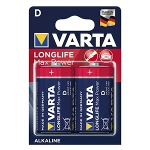 Varta 4720101402 - Piles alcalines LR20 D Longlife Max Power, 2 unités, pour appareils électroniques et jouets Varta 4720101402 - Piles alcalines LR20 D Longlife Max Power, 2 unités, pour appareils électroniques et jouets