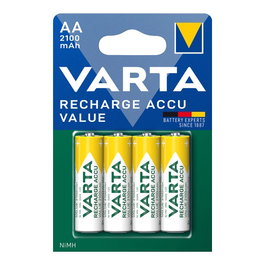 Varta Pile rechargeable AA HR6 2100 mAh Ni-MH 1,2 V Lot de 4 Ø14,5 x 50,5 mm
