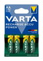 Varta HR06 AA 2600mAh - Piles rechargeables Ni-MH précargées - Lot de 4 unités - Accu Power