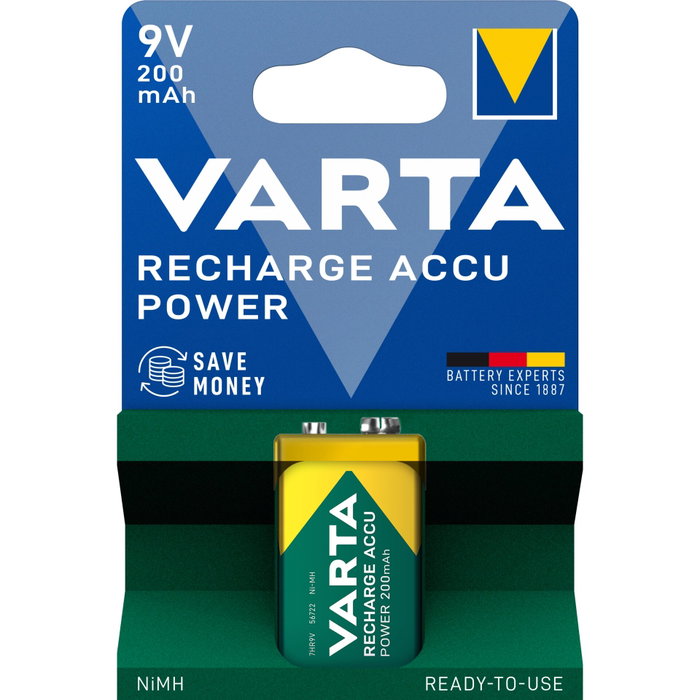 Varta Pile rechargeable Accu Power 9V 200 mAh