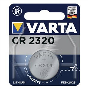 Varta 6320101401 Pile bouton lithium CR2320 3V 135 mAh - pour télécommande, calculatrice, appareils électroniques Varta 6320101401 Pile bouton lithium CR2320 3V 135 mAh - pour télécommande, calculatrice, appareils électroniques