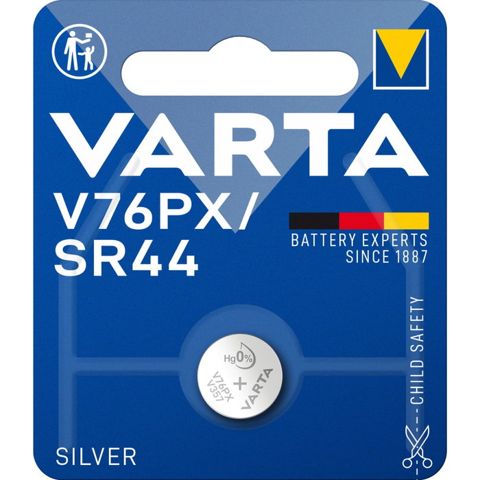 Varta Micro pile bouton Silver SR44 - V76px 1,55 V