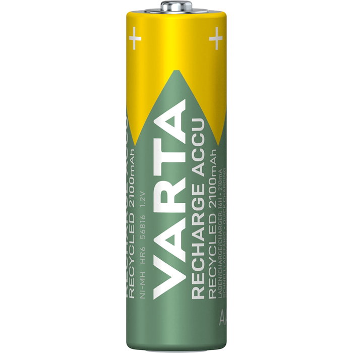 Varta Pilas Rechargeables AA Ni/MH 2100mAh Recycled (Lot de 4) Varta Pilas Rechargeables AA Ni/MH 2100mAh Recycled (Lot de 4)