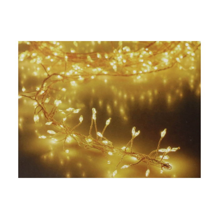 BigBuy Christmas Guirlande lumineuse LED Blanc tendre 1,5 m