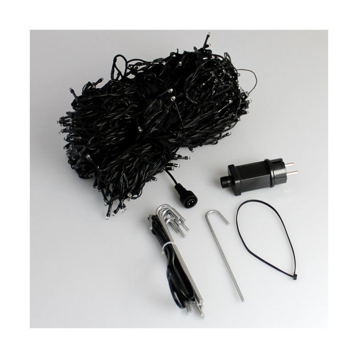 Barrière lumineuse LED Lumière chaude Vert tendre 2 m Noir