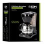 Edm Cafetière à goutte 6 tasses 550 W Noir Anti-goutte Filtre nylon lavable Thermorétention