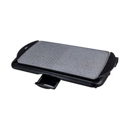 Edm Plancha grill effet pierre 2000 W Noir/Gris