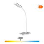 Edm 7W 400LM 4000K Flexo LED de bureau argenté 13x9x33 cm