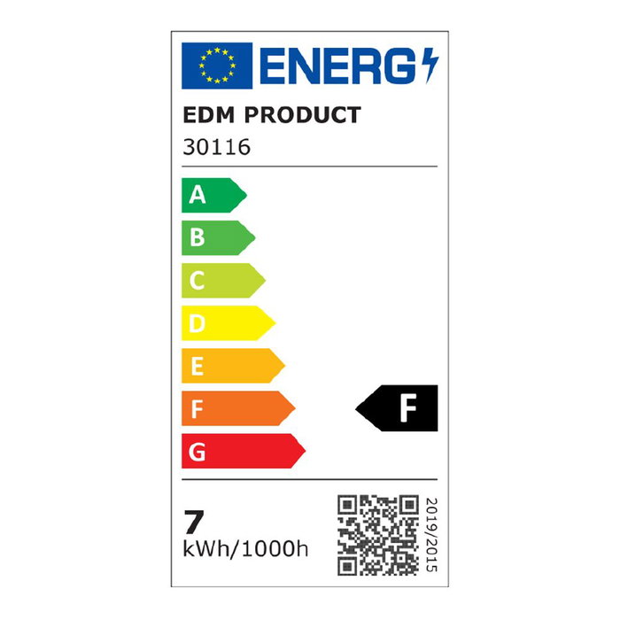 Edm Flexo LED Bureau 7W 400lm 4000K Blanc 13 x 9 x 33 cm Edm Flexo LED Bureau 7W 400lm 4000K Blanc 13 x 9 x 33 cm