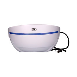 Edm Attrape-insectes avec plaque adhésive, usage intérieur, 18W, 80 m², blanc, 37,5 x 19,6 x 15,5 cm