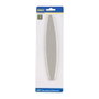 Kinzo Pierre à aiguiser ovale 22 cm gris clair en pierre d'émeri usage professionnel et domestique 15 x 35 x 230 mm