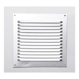 Fepre Rejilla de ventilación carrée en aluminium sans bordure 150 x 150 x 6 mm