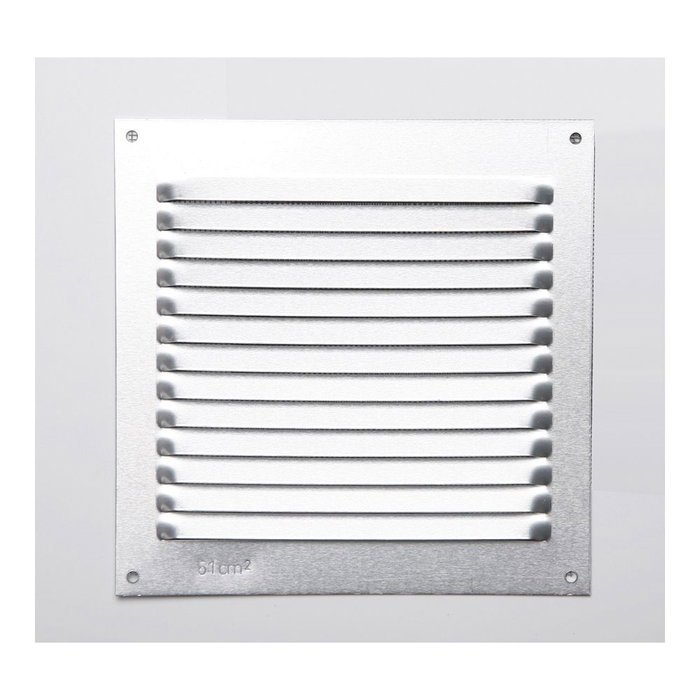 Fepre Rejilla s/borde de aluminio 0.6 natural 150x150mm Fepre Rejilla s/borde de aluminio 0.6 natural 150x150mm