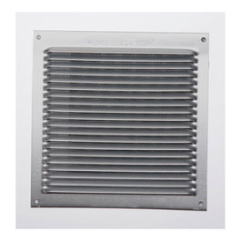 Fepre Rejilla de ventilación carrée en aluminium sans bordure 170 x 170 x 6 mm
