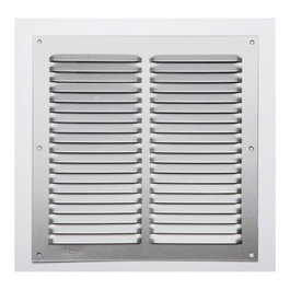 Fepre Rejilla de ventilación carrée en aluminium sans bordure 200 x 200 x 6 mm