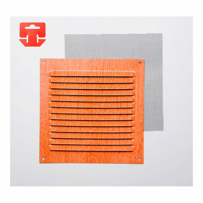 Grille de ventilation Fepre Hêtre 15 x 15 cm Moustiquaire Grille de ventilation Fepre Hêtre 15 x 15 cm Moustiquaire