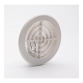 Fepre Rejilla de ventilation ABS blanc Ø 10-11 cm avec moustiquaire – Usage professionnel et domestique