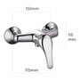 EDM Grifo monomando de ducha empotrado Saona chromé avec pommeau 3 fonctions laton et zinc 151x115x115 mm