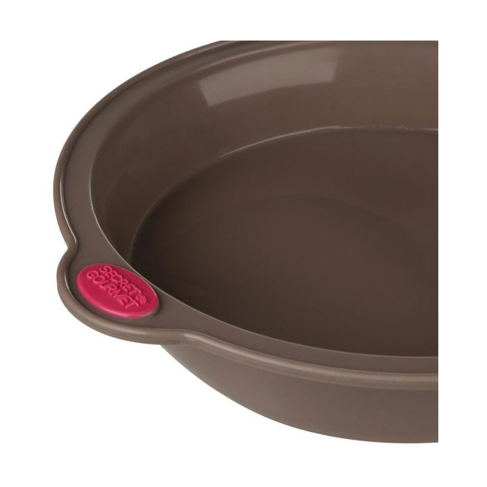 Moule en Silicone avec Poignée Secret de Gourmet Marron Silicone 24 cm