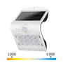 Edm Applique solaire rechargeable blanche avec capteur de présence