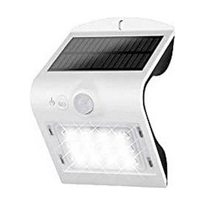 Edm Applique solaire rechargeable blanche avec capteur de présence