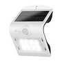 Edm Applique solaire rechargeable blanche avec capteur de présence