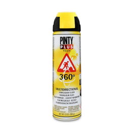 Pinty Plus Marqueur Fluorescent Jaune 650 cc avec Valve 360°