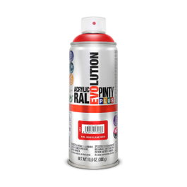 Pinty Plus Peinture Acrylique Spray Evolution RAL 3000 Rouge Vif