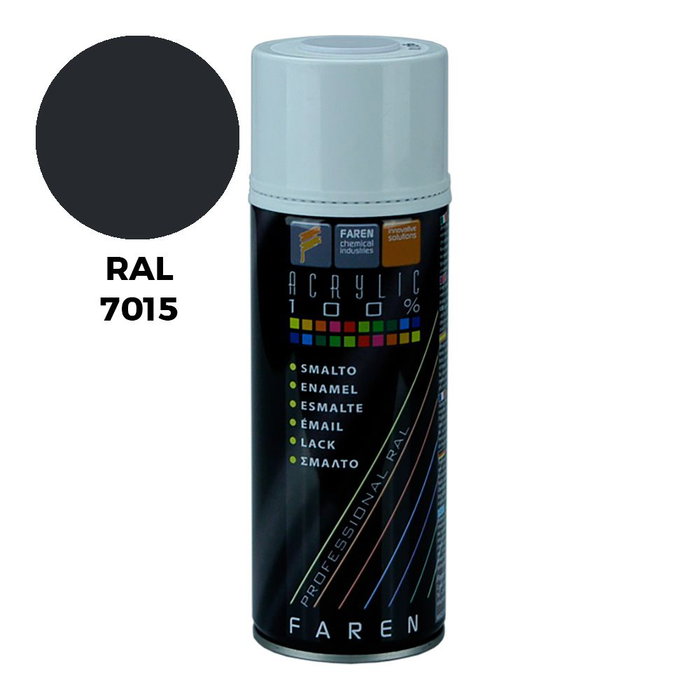 Faren Peinture en spray RAL 7015 Ardoise 400 ml