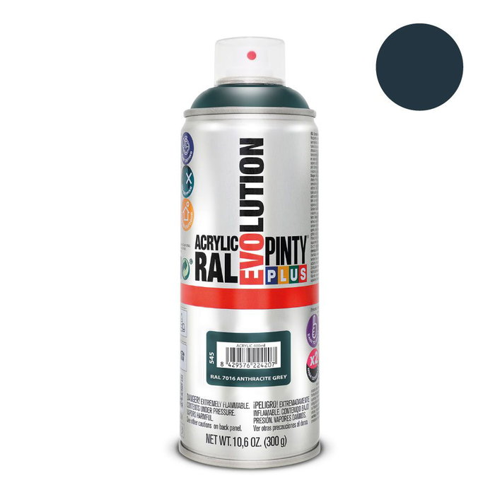 Pintyplus Peinture en spray Evolution RAL 7016 Anthracite 400 ml