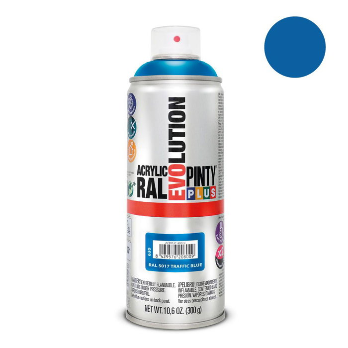 Pintyplus Peinture en spray Evolution RAL 5017 Traffic Blue 400 ml