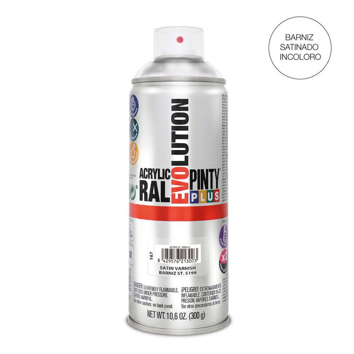 Vernis en Spray Pintyplus Evolution S199 400 ml Satiné Incolore Vernis en Spray Pintyplus Evolution S199 400 ml Satiné Incolore