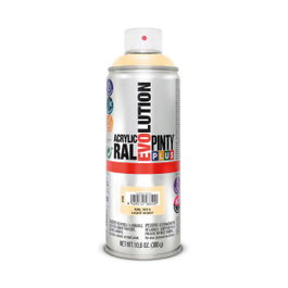 Pinty Plus Peinture acrylique spray Evolution RAL 1015 Ivoire clair 520 cc