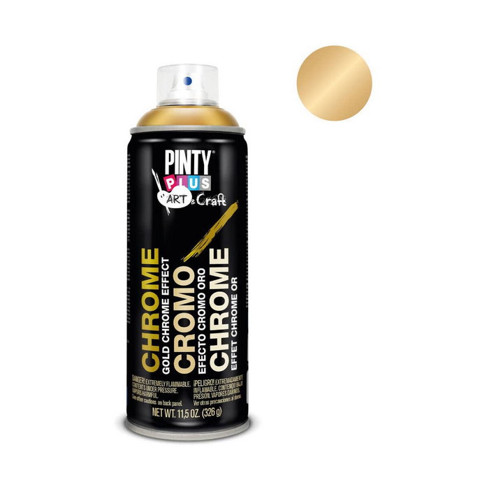 Peinture en spray Pintyplus Art & Craft C151 Chrome 400 ml Doré Peinture en spray Pintyplus Art & Craft C151 Chrome 400 ml Doré