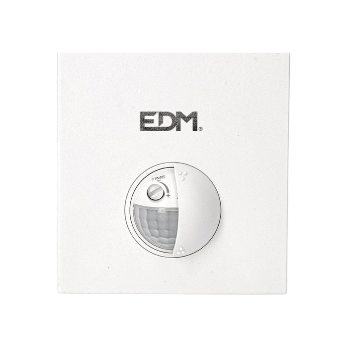 Edm Aplique LED extérieur avec capteur de mouvement 10W 1654lm 4000K IP54 6,6 x 18,8 x 25 cm