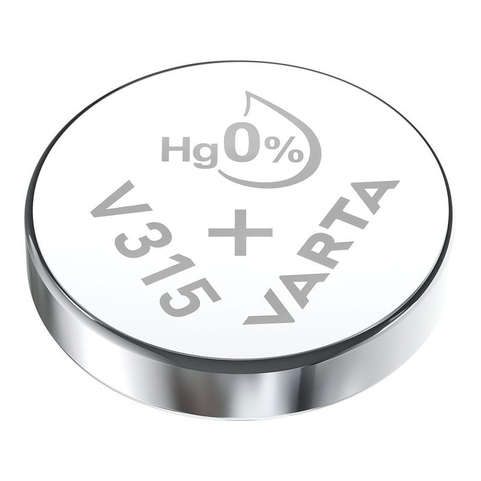 Varta V315 Pile bouton Silver SR67 1,55 V 17 mAh Ø7,9 x 1,68 mm Varta V315 Pile bouton Silver SR67 1,55 V 17 mAh Ø7,9 x 1,68 mm