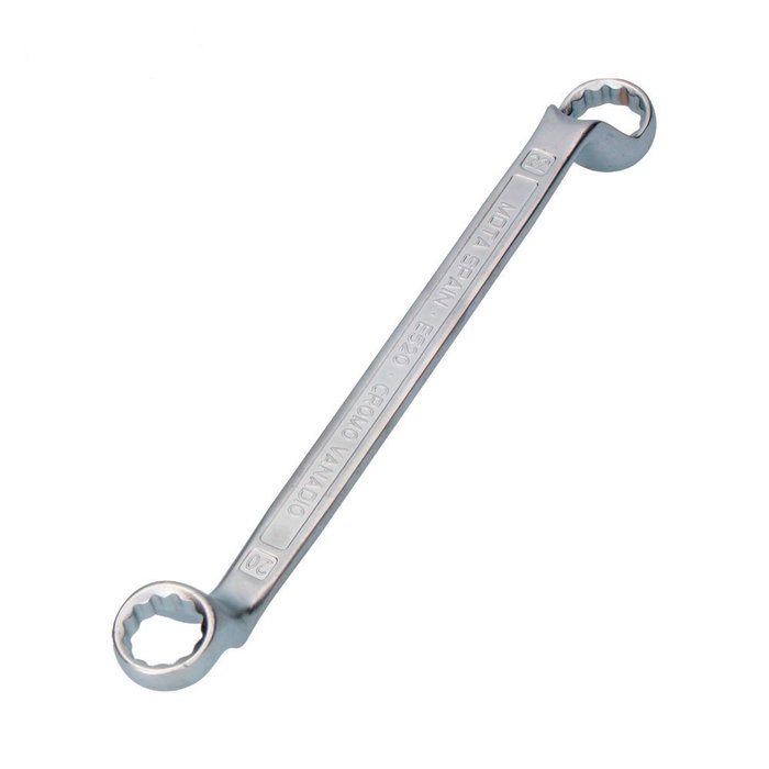 Mota Herramientas E510 Clé striée coudée 10 x 11 mm Acier au chrome vanadium 198 mm Mota Herramientas E510 Clé striée coudée 10 x 11 mm Acier au chrome vanadium 198 mm