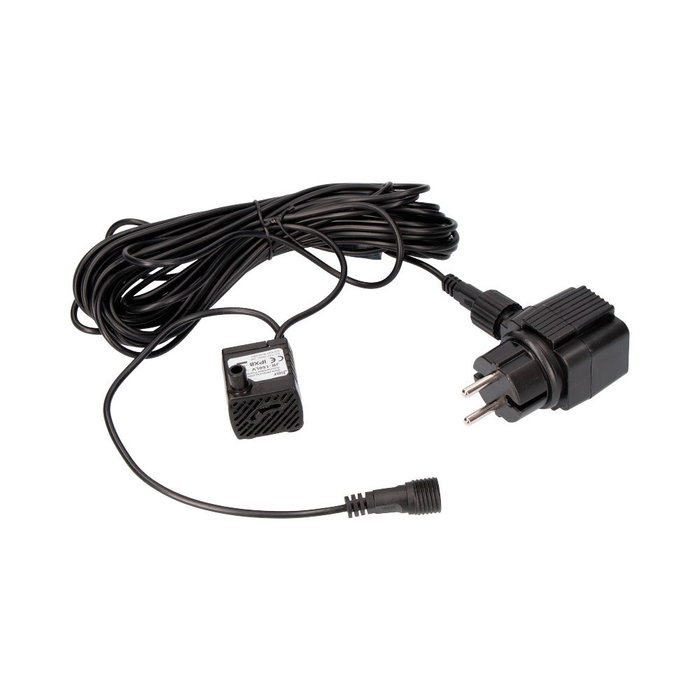 Lumineo JR-150-LV Pompe de rechange pour fontaine 150L/h IP44 2W avec connecteur LED noir