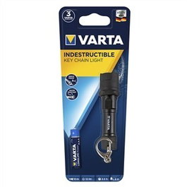 Varta 16701101421 Lampe torche indestructible avec chaîne et LED 12 lm, alimentation par pile AAA
