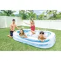 Intex Piscine gonflable rectangulaire Family, 262 x 175 x 56 cm, 770 litres, pour enfants 6 ans et plus, avec 3 boudins de sécurité