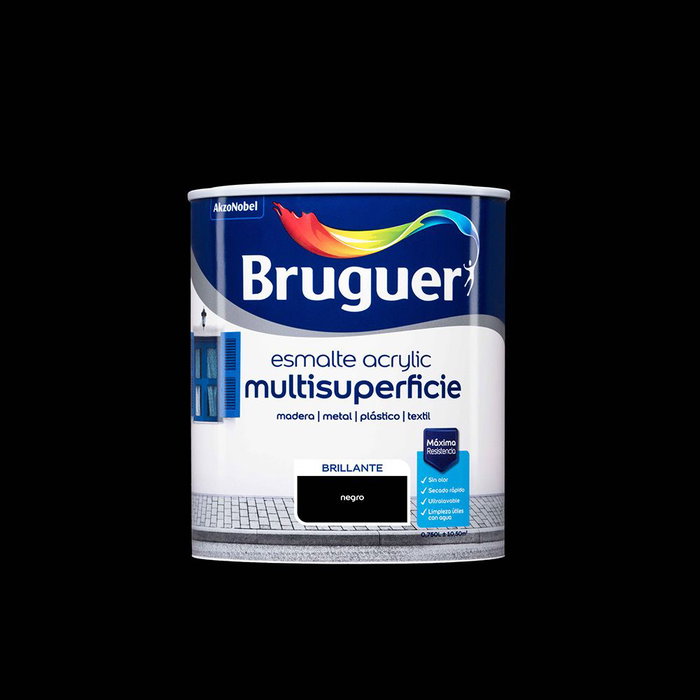 Peinture acrylique Bruguer Noir (750 ml) Peinture acrylique Bruguer Noir (750 ml)