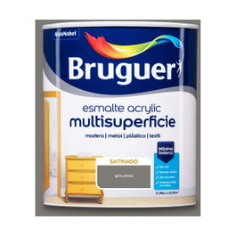 Bruguer Émail acrylique multisurface gris perle satiné 750 ml