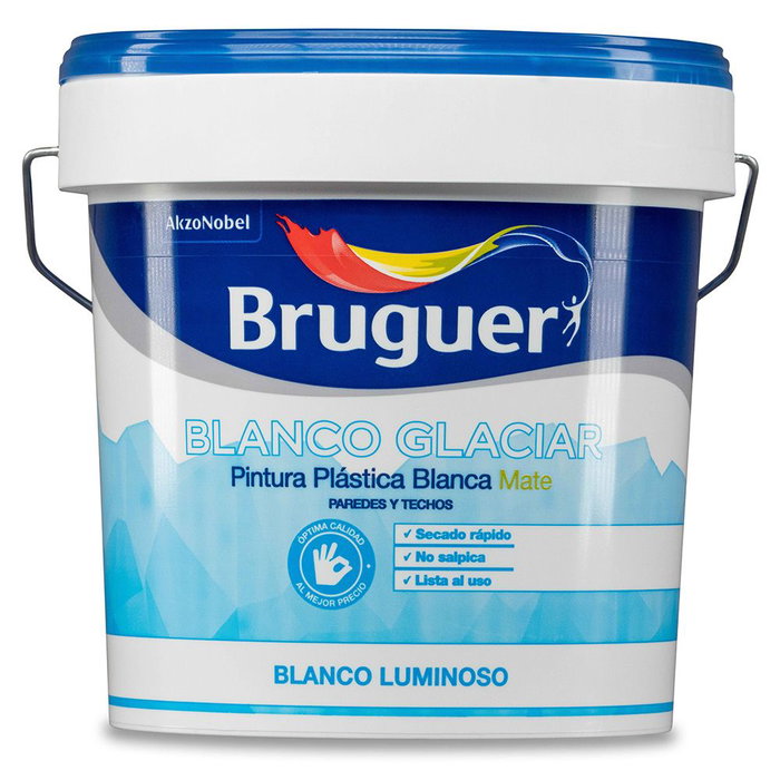 Bruguer Peinture plastique vinílica blanc glacial mate, 15 l Bruguer Peinture plastique vinílica blanc glacial mate, 15 l