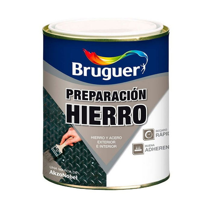 Peinture d'Apprêt Bruguer 5322601 Gris Mat Apprêt Fer Séchage rapide Peinture d'Apprêt Bruguer 5322601 Gris Mat Apprêt Fer Séchage rapide