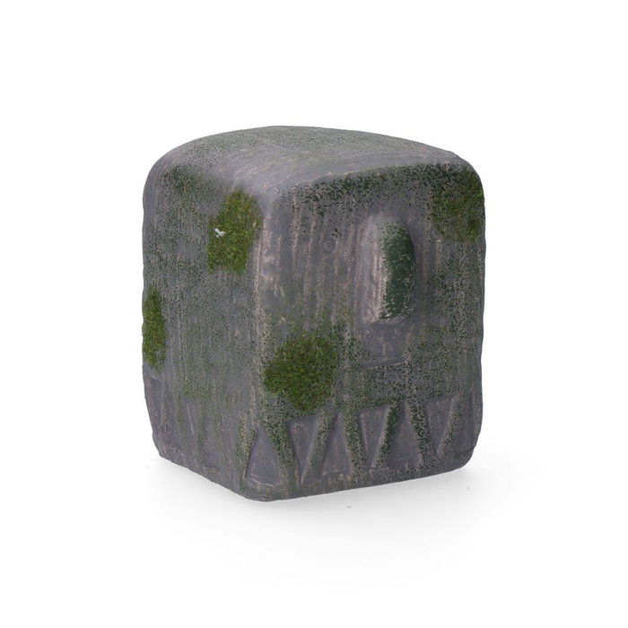 Mica Decorations Statue en argile grise 9 x 8 x 9.5 cm - Figurine de décoration intérieure/extérieure