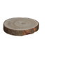 Mica Decorations Base décorative tronc de bois ø20 x 3 cm