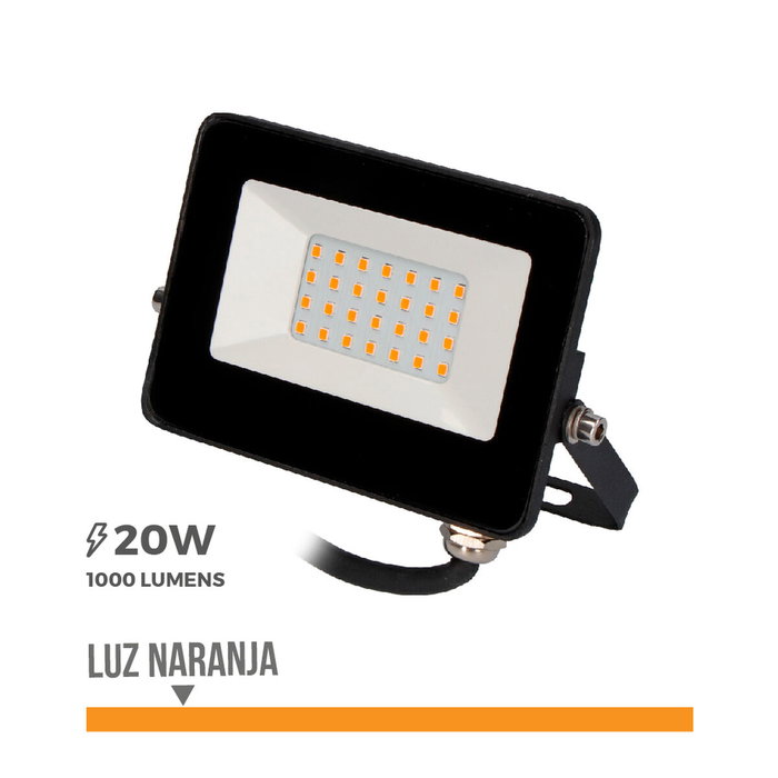Projecteur EDM 70317 Noir Orange F 20 W 1000 Lm