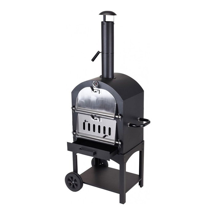 Vaggan Barbecue au charbon avec four en pierre 44,5 x 65 x 158 cm Vaggan Barbecue au charbon avec four en pierre 44,5 x 65 x 158 cm