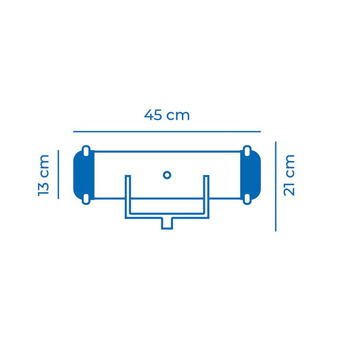 EDM Tête de nettoyage de piscine en aluminium 45 x 13 cm avec connexion rapide EDM Tête de nettoyage de piscine en aluminium 45 x 13 cm avec connexion rapide